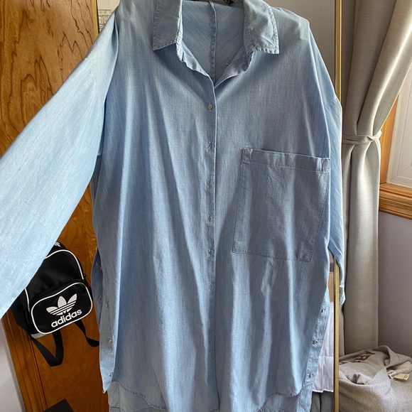 Oversized Denim blouse - Picture 2 of 7